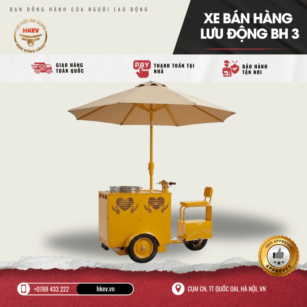 Xe điện bán hàng lưu động BH3 - Siêu nhỏ