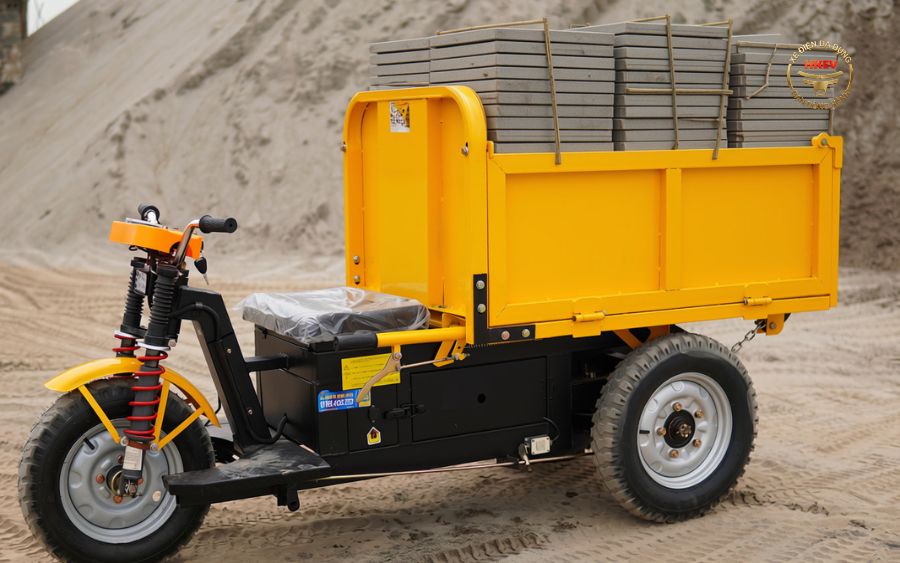 Xe 3 bánh điện công nghiệp chở hàng HKEV giúp nâng cao hiệu suất, giảm bớt thời gian và sức lao động